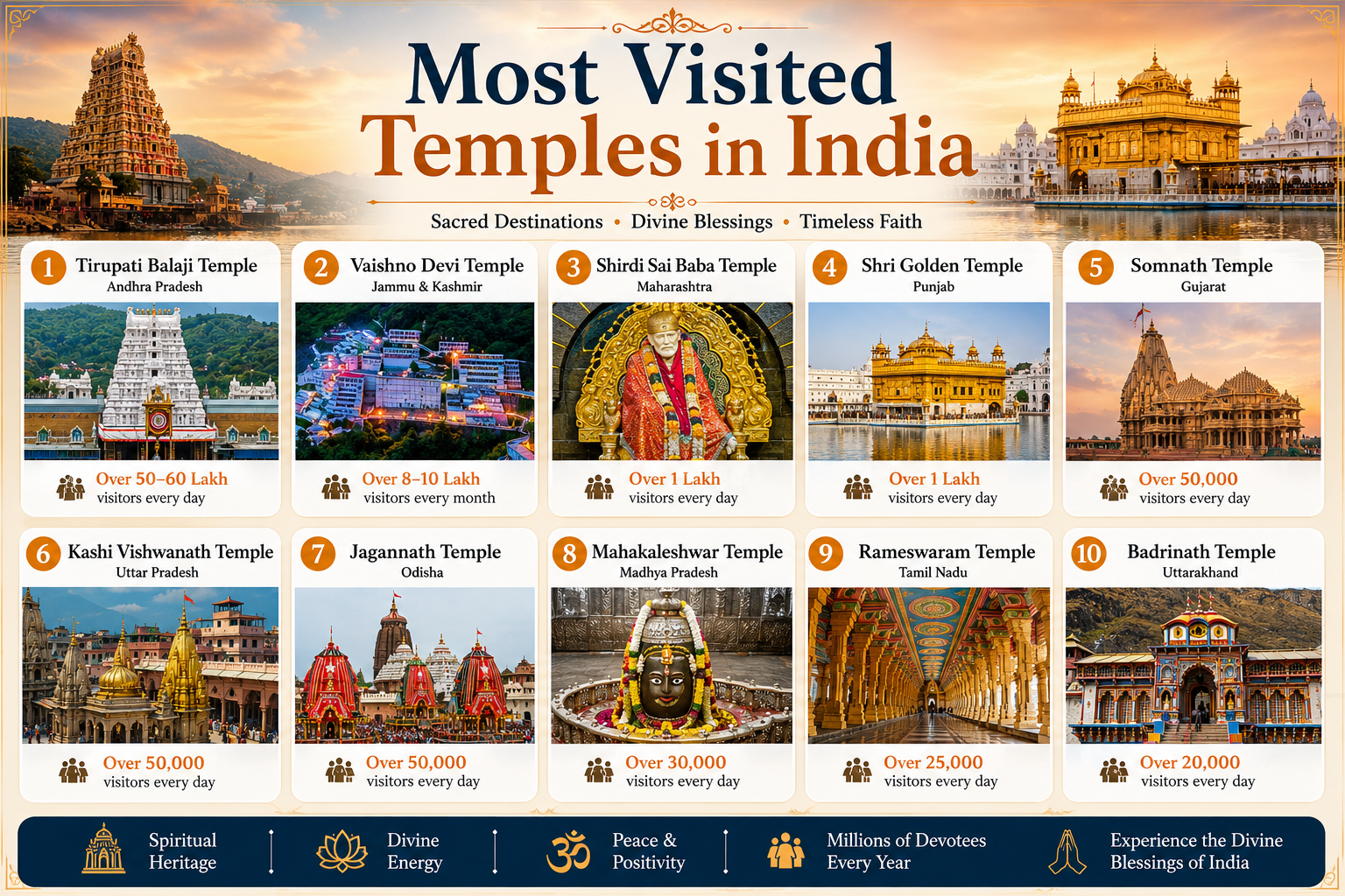 Most Visited Temples in India